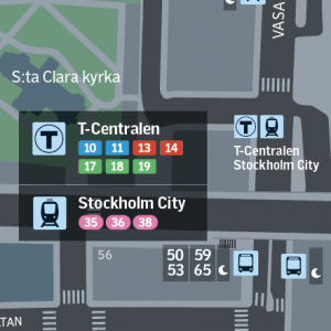 stockholm Wayfinding map symbols
